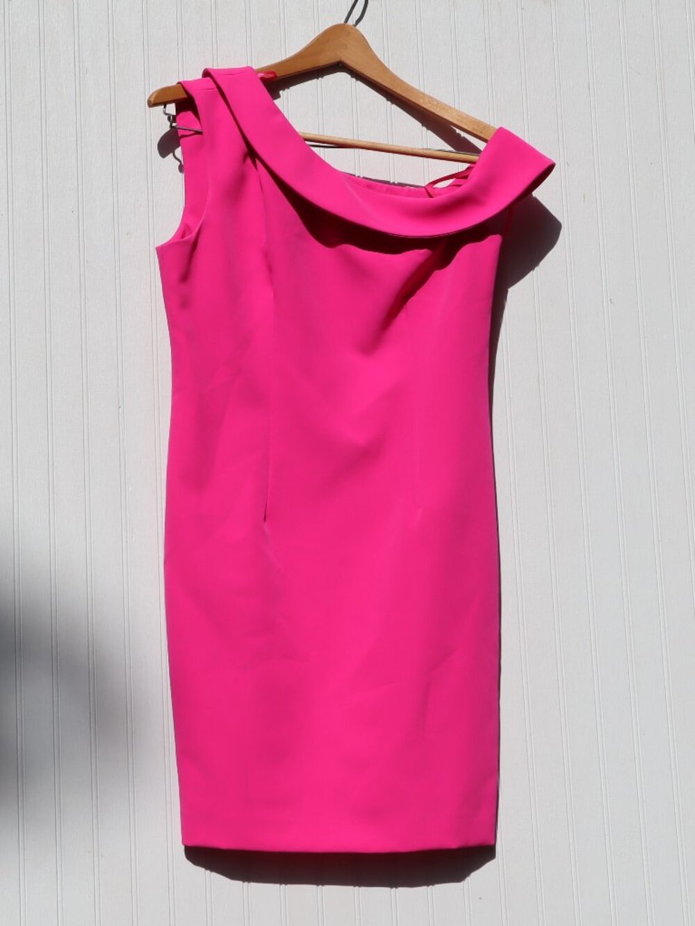 MILLY Asymmetrical Fuchsia Dress Sz 8